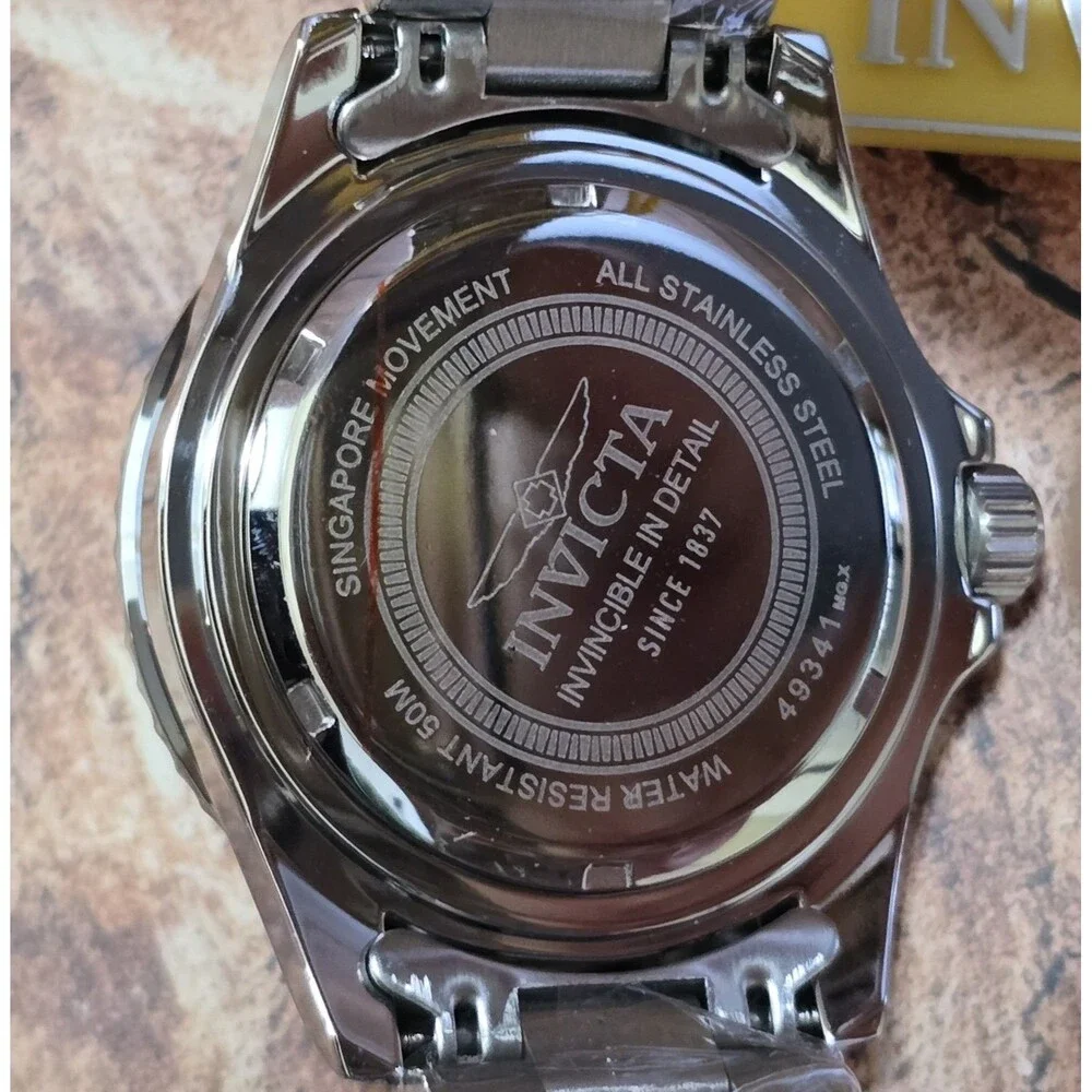 Invicta Specialty Rowan Men's Watch 40mm Blue Bezel Dial Steel 49341 Brand New